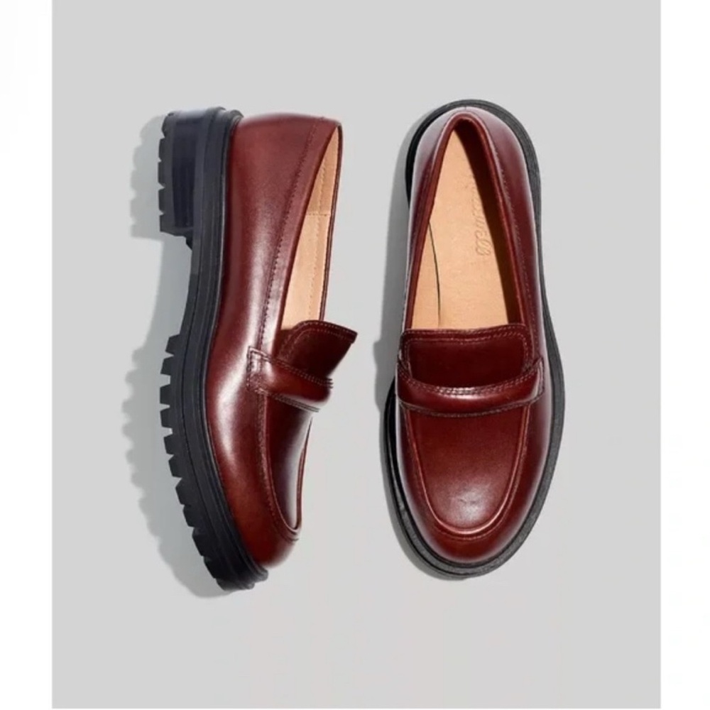 Burgundy Leather Loafers - The Bradley by Madewell